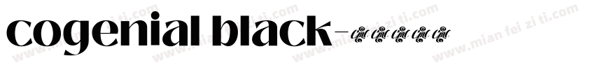 cogenial black字体转换